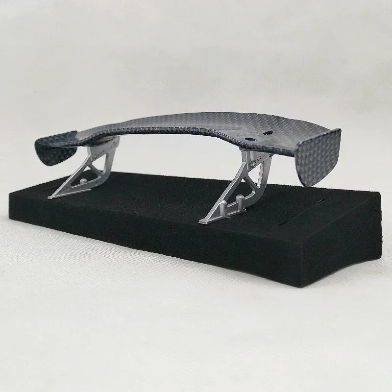 1/10 Scale RC Car Plastic Carbon Fiber Pattern Rear Wing Spolier Drift On Road Touring Model Hobby