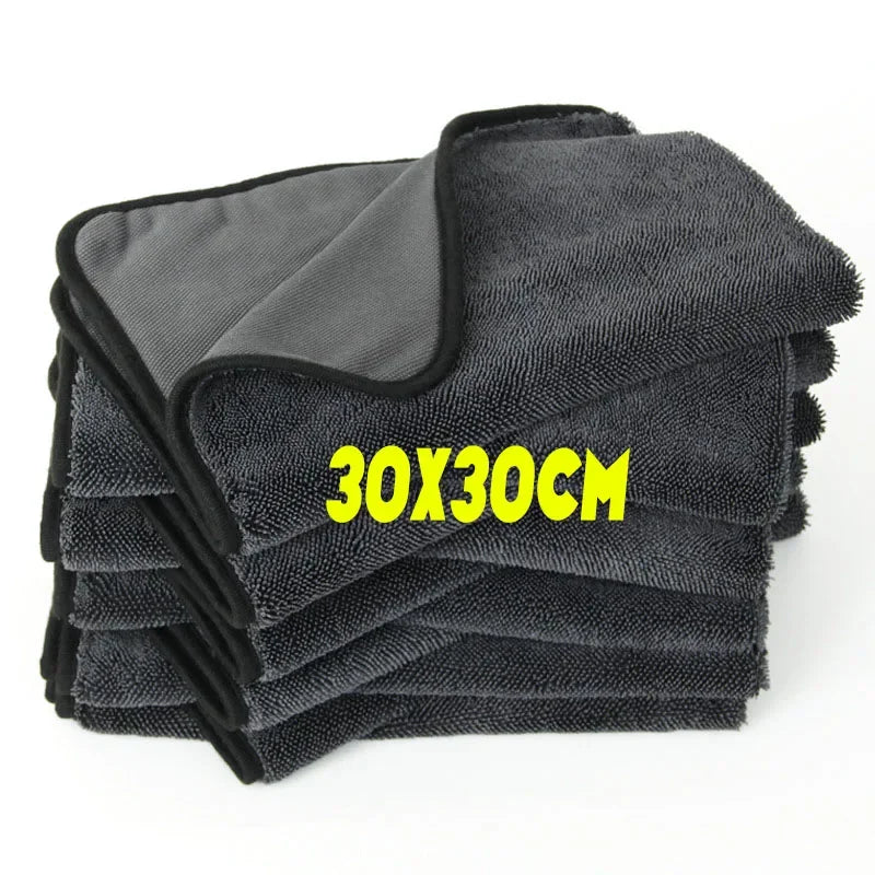1/2pcs Professional Microfiber Towels Car Washing Towel Micro Fiber Auto Extra Soft Rag Fast Drying Cloth for Car Wash Accessory