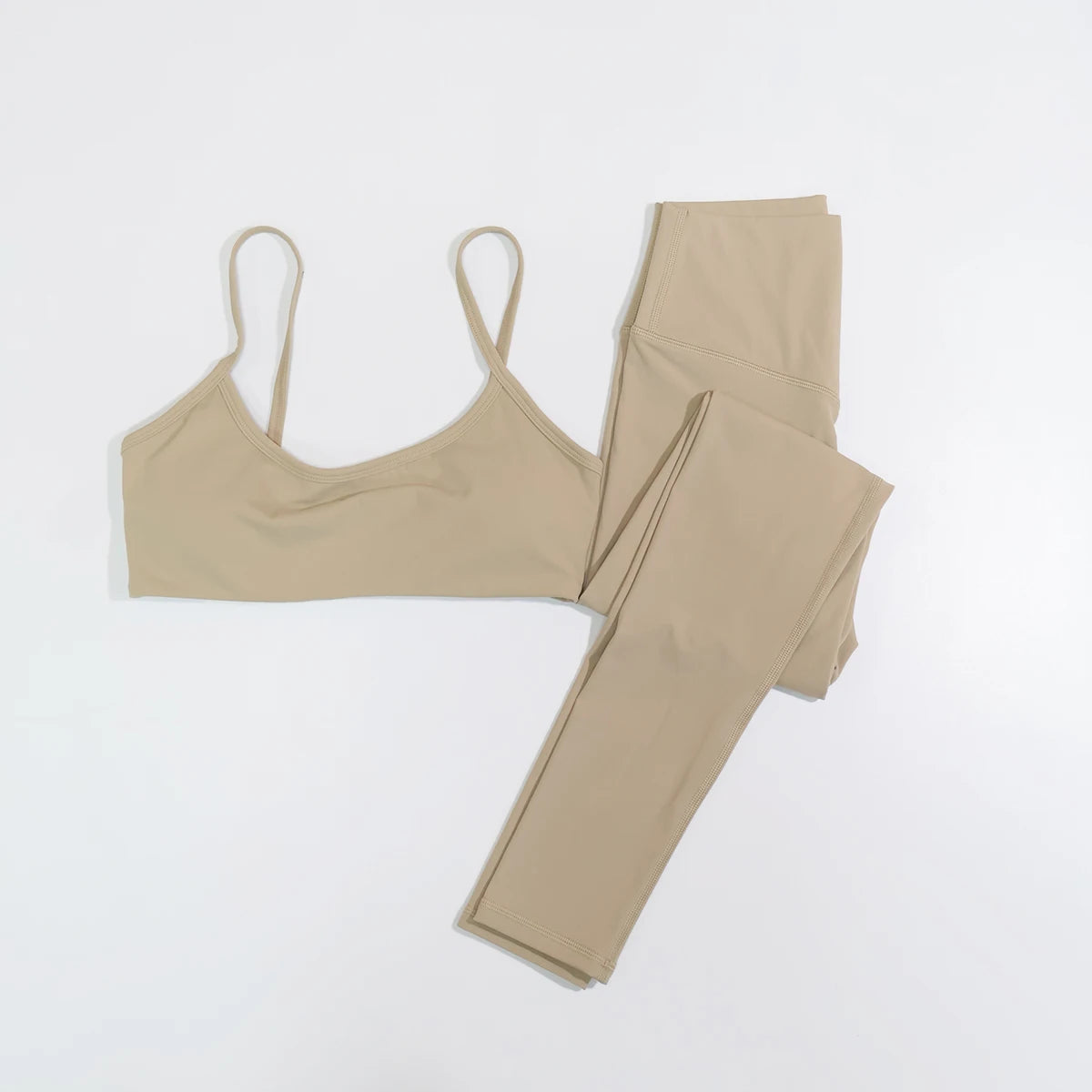 Ctenkevet Summer Eco-Friendly 2Pcs Women's Yoga Set Backless Bra Top Leggings Two-Piece Sport Outfit Female Fitness Clothing