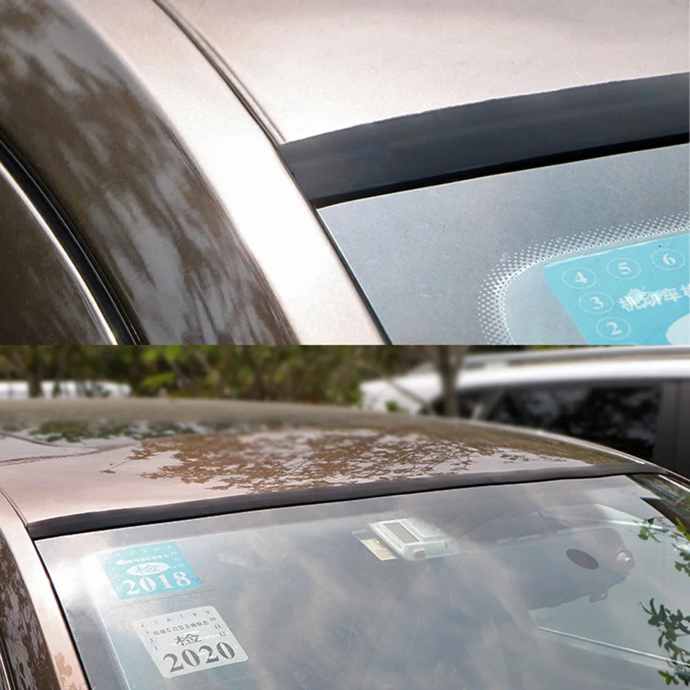 Window Edge Windshield Roof Sealing Strip Rubber Noise Insulation Auto Roof Windshield Sealant Protector Waterproof Window Seals