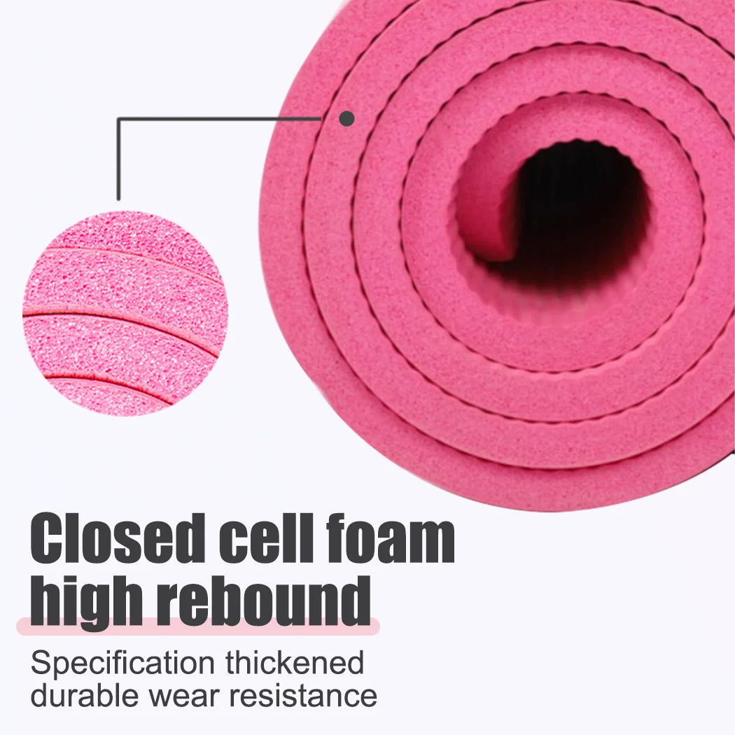 PORIYA 10/15/20MM Thick Yoga Mat Pad NBR Nonslip Exercise Fitness Pilate Gym Durable
