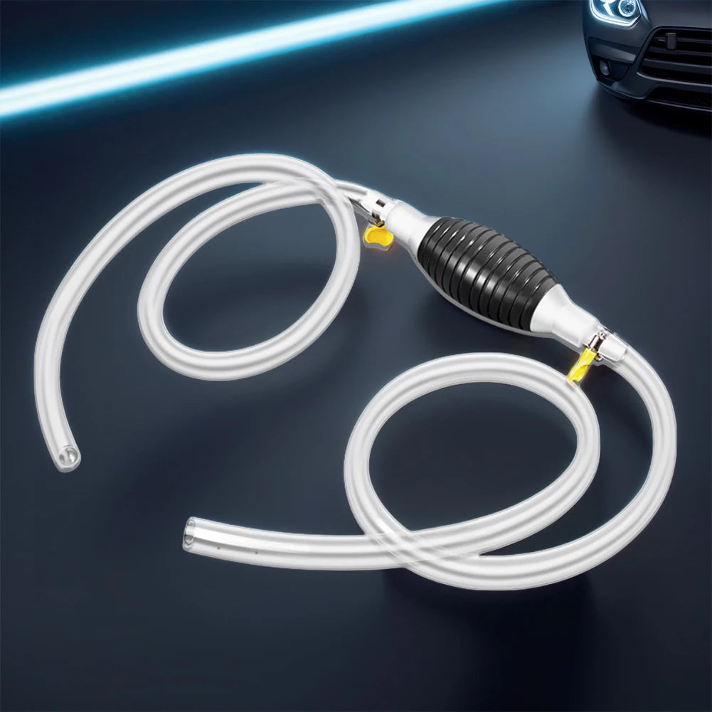 Hand Straw Pump with Hose High Flow Siphon Hand Pump Portable Manual Car Fuel Transfer Pump Fit for Fuel Petrol Diesel Gasoline