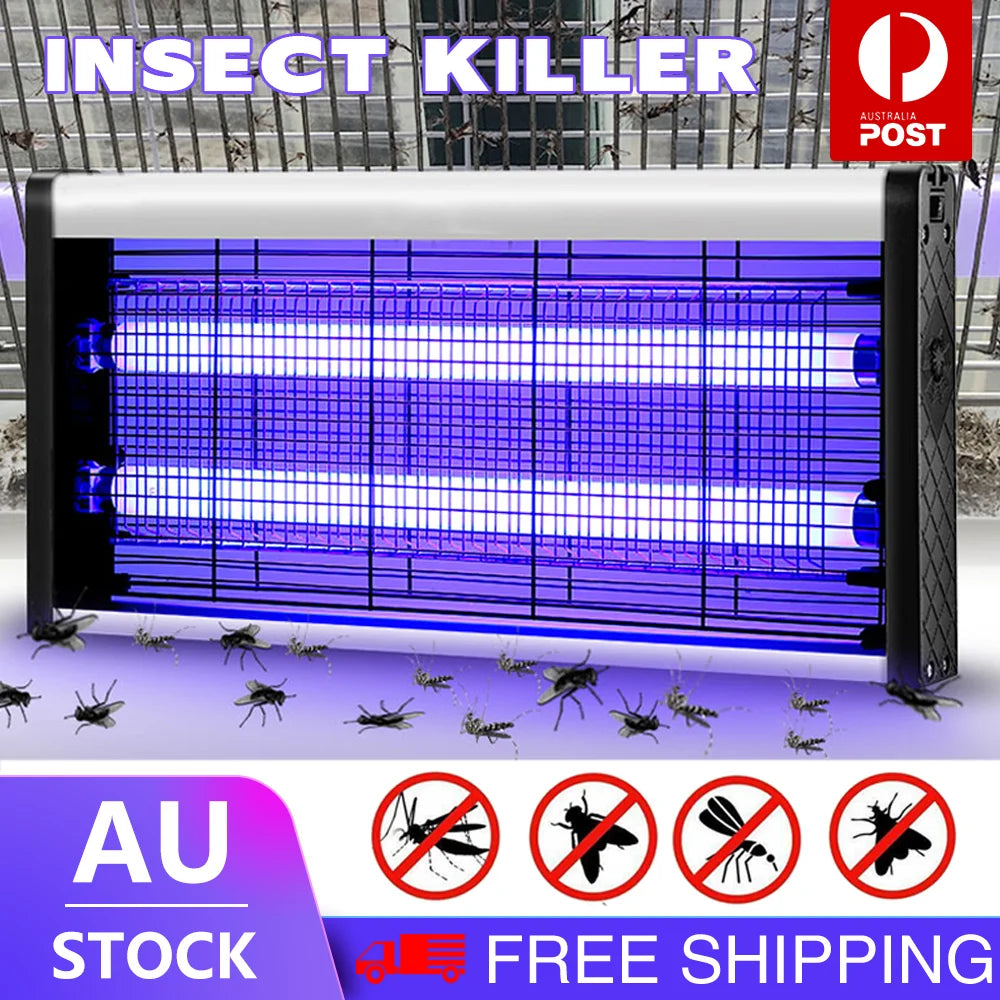 20W-40W Mosquito Zapper Insect Bug Killer Lamp UV Light Outdoor Indoor Low Noise