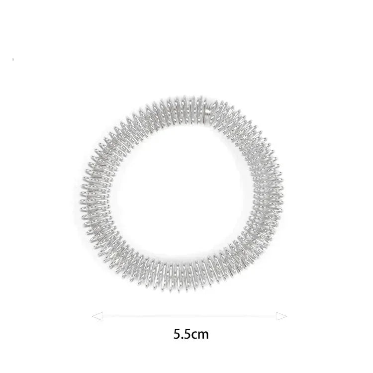 Wrists Relaxation Massager Wrist Massage Ring Hand Acupuncture Bracelet Metal Massage Ring for Men Women Health Care Tool