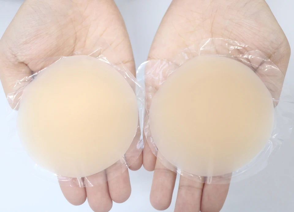 Nipple Cover Pasties Silicone Adhesive Sticky Bra Liner For Women Reusable Breast Sticker No Show Invisible Boob Tape