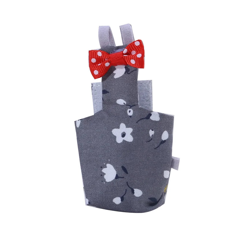 Parrot Diaper with Bowtie Cute Colorful Fruit Floral Cockatiel Pigeons Small Medium Large Pet Birds Flight Suit Clothes Washable