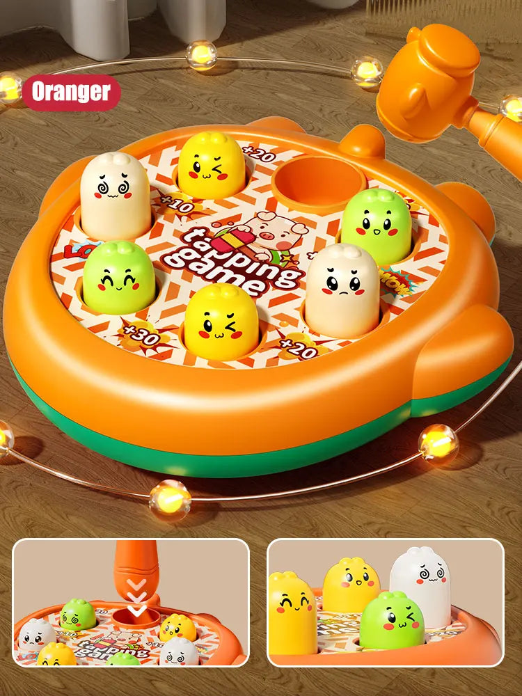 Children Mole Music Hammer Whack Toy Kids Cute Animal Percussion Sound Rattles Educational Sensory Toys for 3 Year Gifts