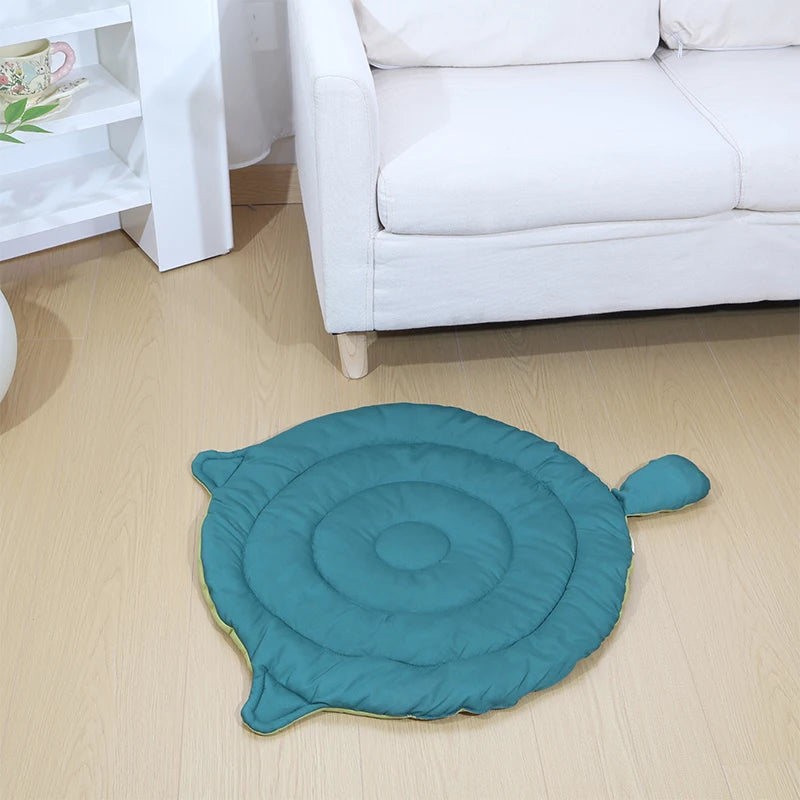 Dog Bed Mat for Sleeping, Big Face Cat Style Cat Bed Pad for All Seasons, Soft Breathable Washable Pet Cushion for Cats Dogs