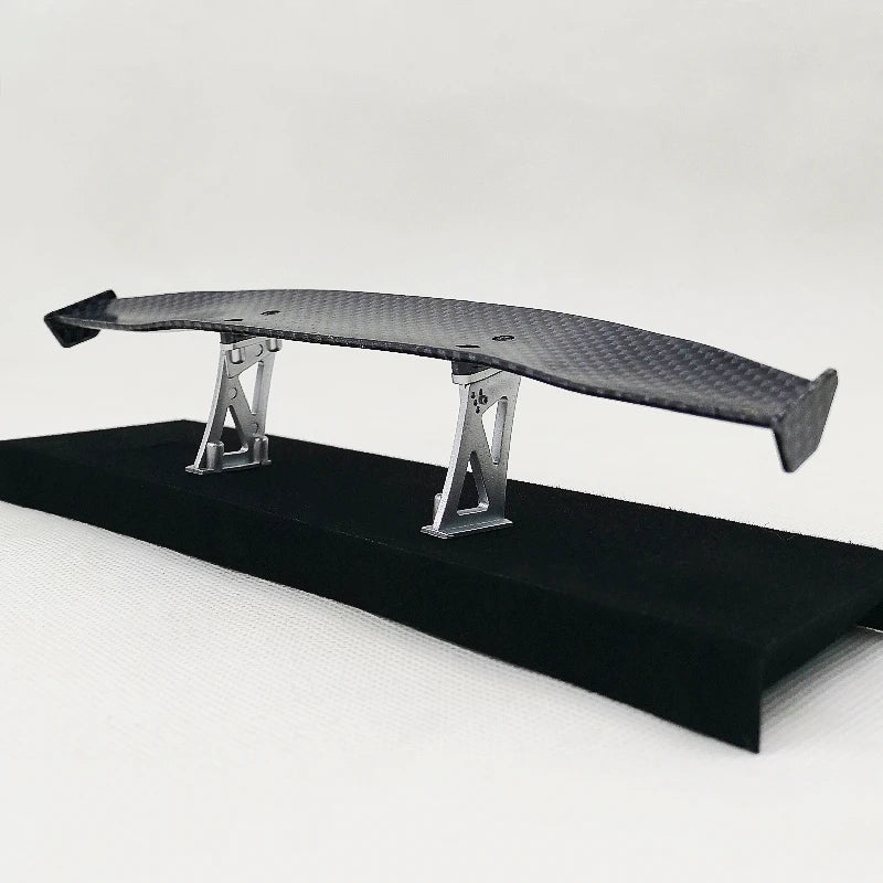 1/10 Scale RC Car Plastic Carbon Fiber Pattern Rear Wing Spolier Drift On Road Touring Model Hobby