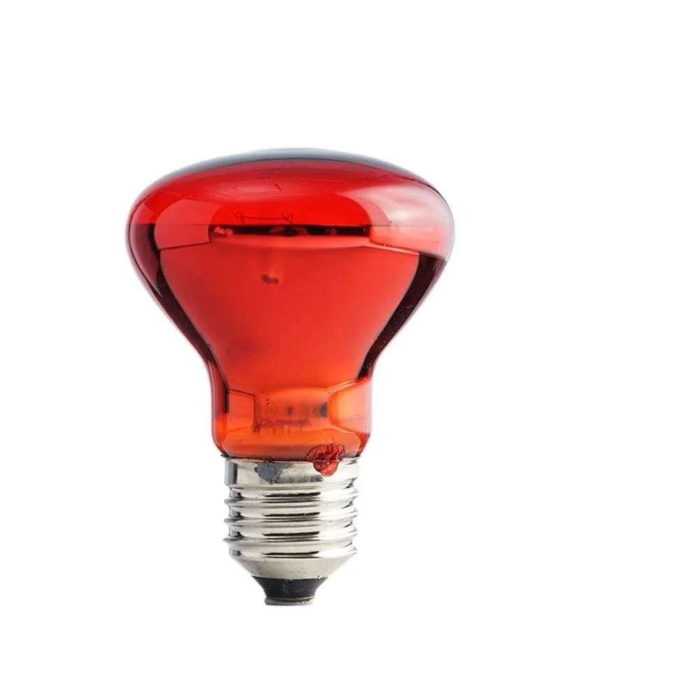 E27 Poultry Heating Bulb 25W-100W Infrared Insulation Heating For Reptiles Plants Amphibians Pets Livestock Lamp Tools