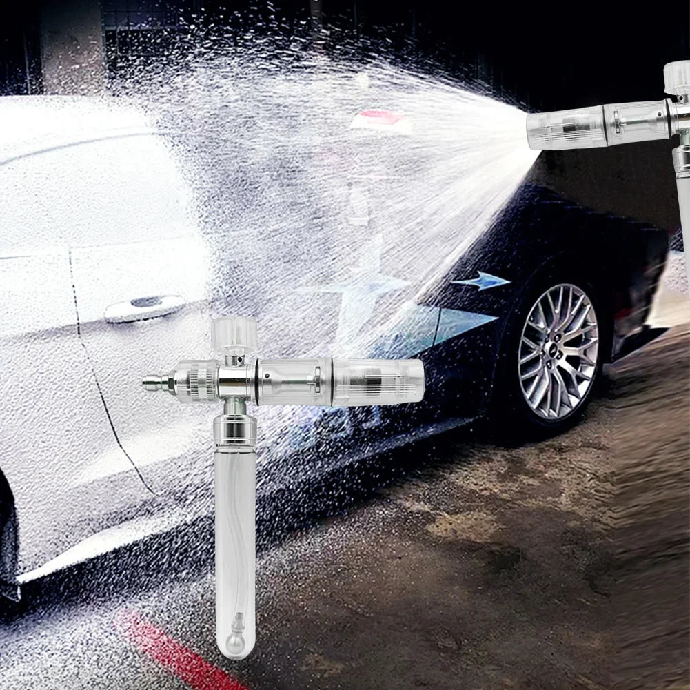 35ml Soap Foam Sprayer With 1/4 Inch Quick Connector 4500psi Pressure Washer Gun Adjustable Car Wash Cleaning Foam Spray Bottle