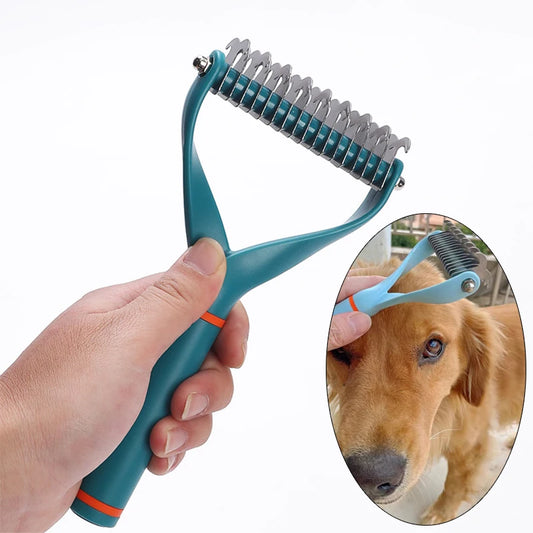 Pet Hair Remover Stainless Steel Dog Brush for Small Medium Dogs Golden Retriever Border Collie Pets Grooming Comb Accessories