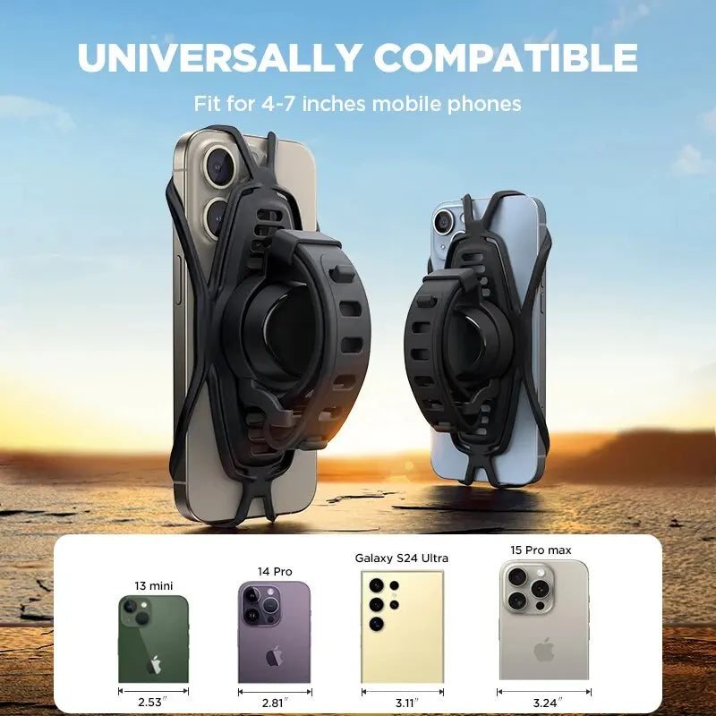 Joyroom Bike Phone Holder Bicycle Motorcycle Phone Mount Holder 7.2'' Big Phone Friendly Ultra-Stable Phone Mount for Bike