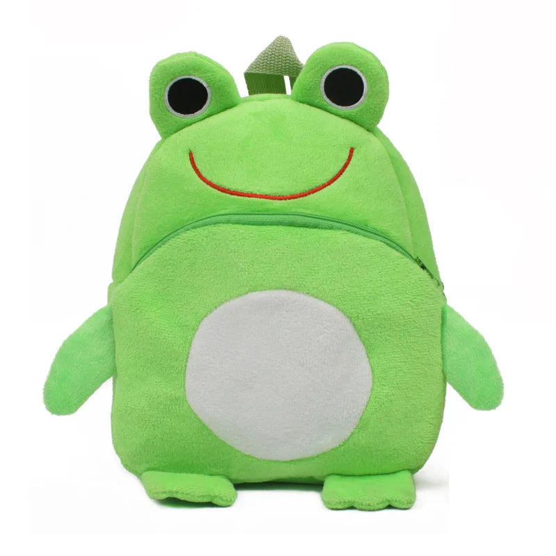 Cute Strawberry Plush Backpack Cartoon Animal Mini School Bags Candy Bag for Kids Baby Girl Boy Gift 1-3 Years