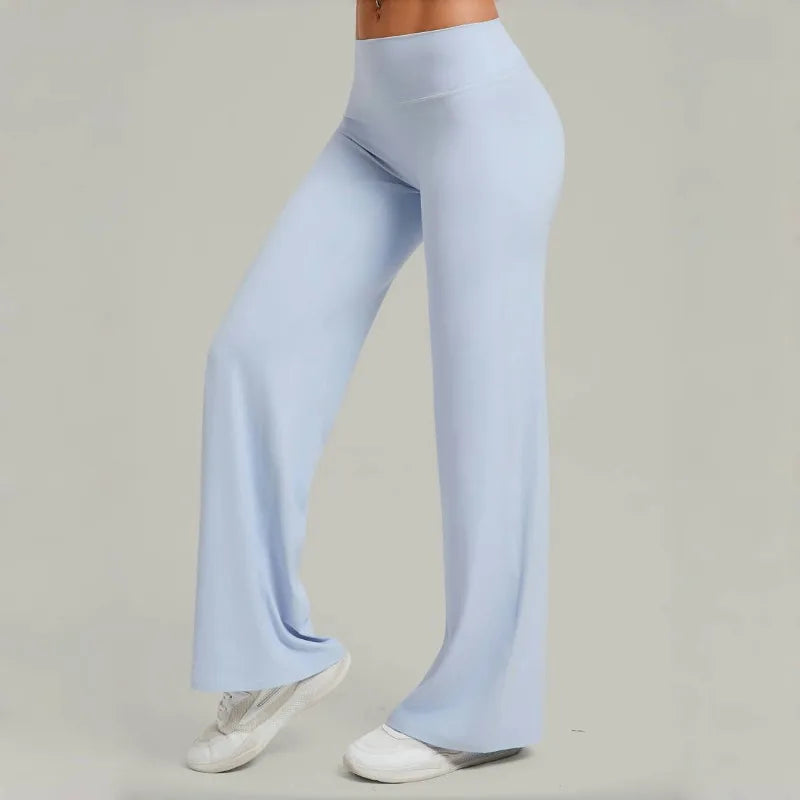 Women's Pilates Yoga Pants Sports Fitness Flared Peach Hip-lifting Leggings Outdoor Workout Training Running Casual Trousers