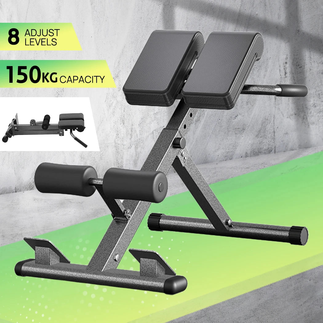 Roman Chair for Hyperextension  Core Workouts  Adjustable Home Gym Bench