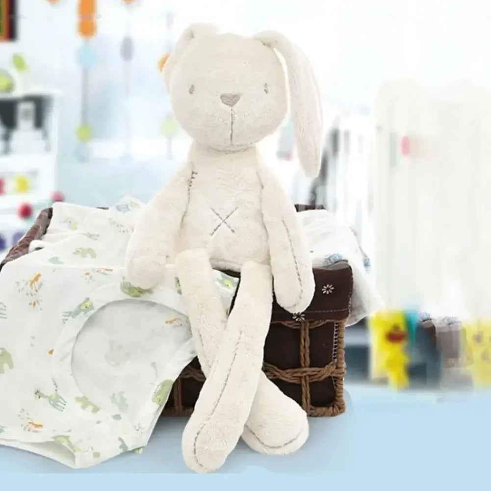 Cute Cartoon Plush Cloth Rabbit Doll Baby Stroller Sleeping Partners Crib Tent Decor Ornaments Kids Toys Birthday Gift