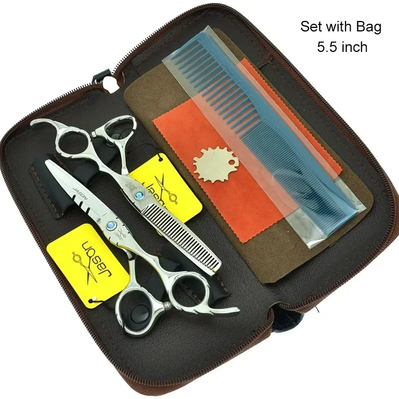 Stainless Steel 5.5"/6.0" Barber Hair Cutting Scissors Salon Hairdresser's Thinning Shears Hair Clippers Haircut Scissors A0018D
