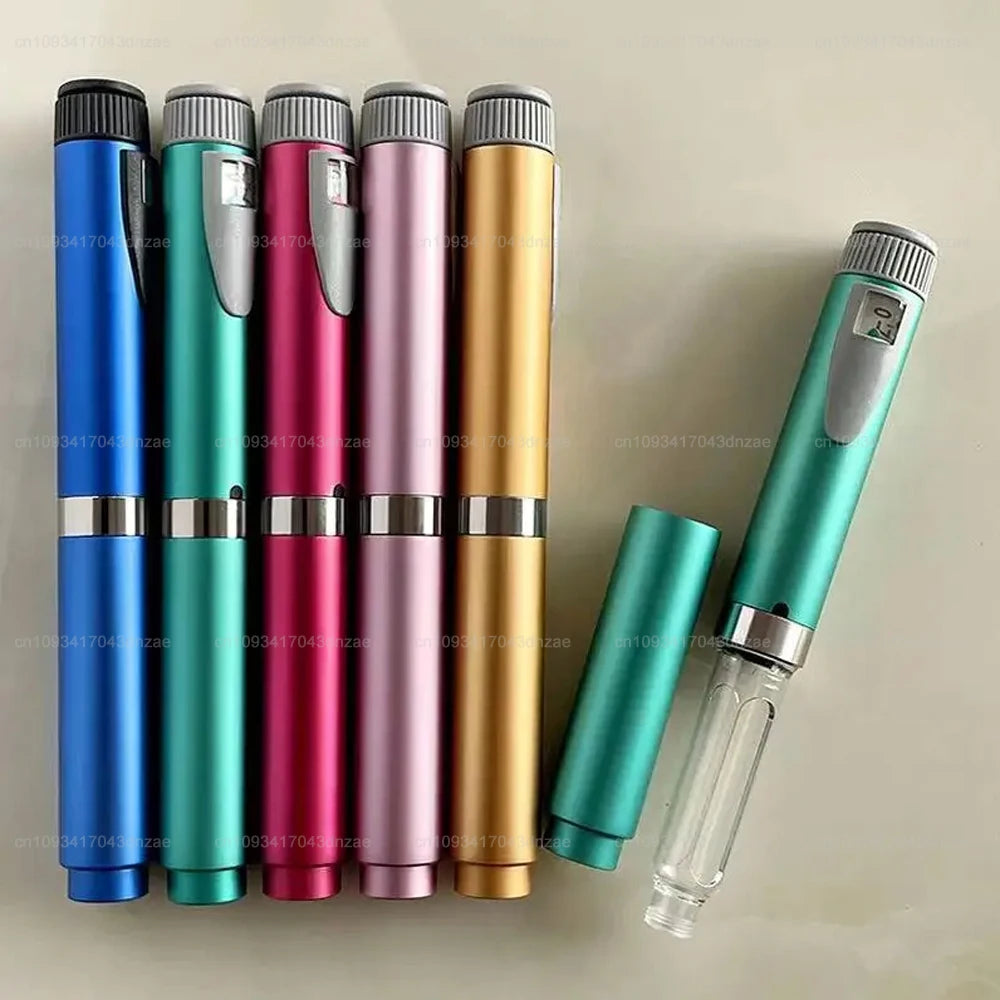 1pc Magic Pen Reusable Aseptic Insulin Injection Pen Rotating and Pressing Injection Syringe For Diabetes Blood Glucose Control