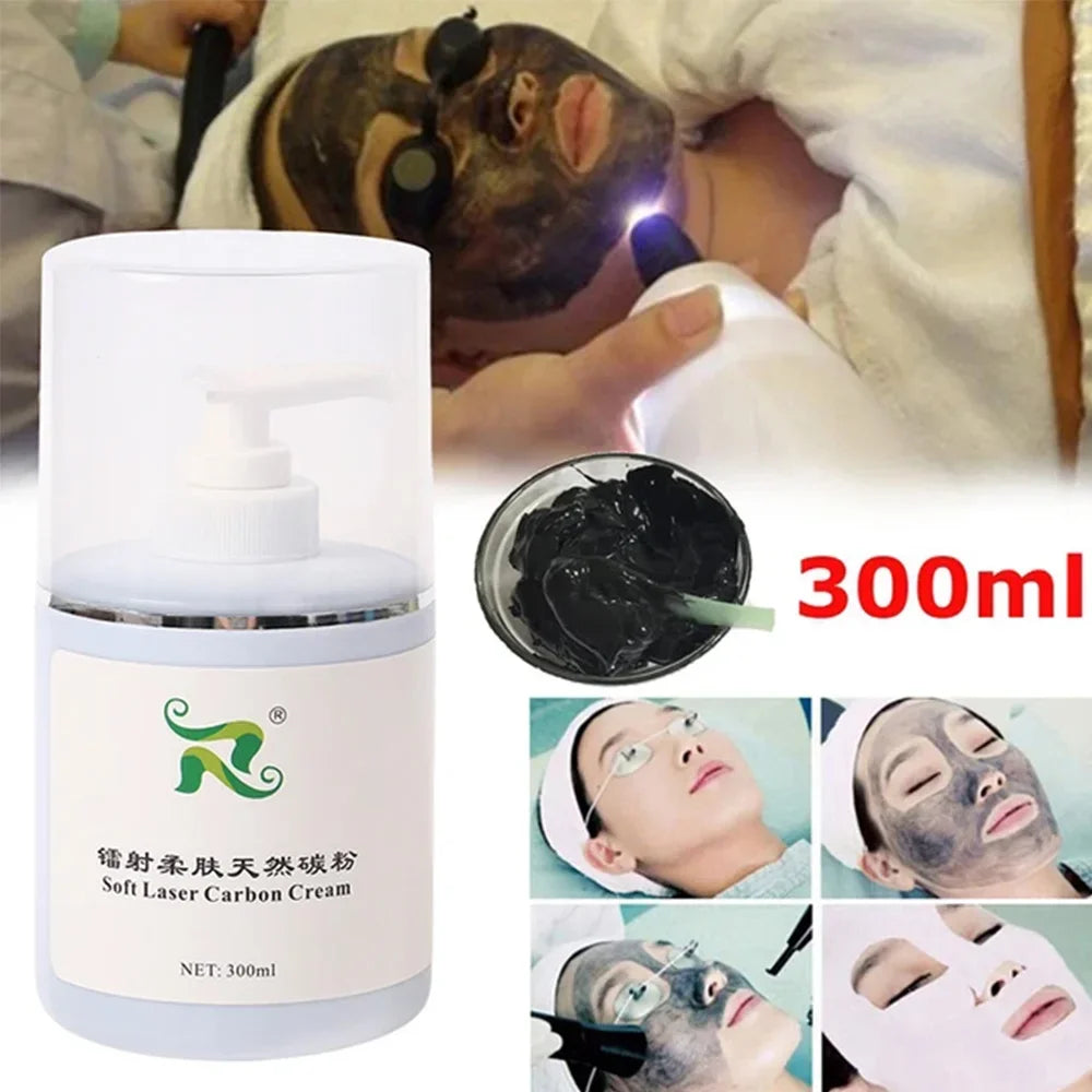 300ml Soft Skin Care Laser Machine Carbon Cream Gel For Nd:YAG Laser Facial Clean, Skin Rejuvenation Effectively Tighten Skin