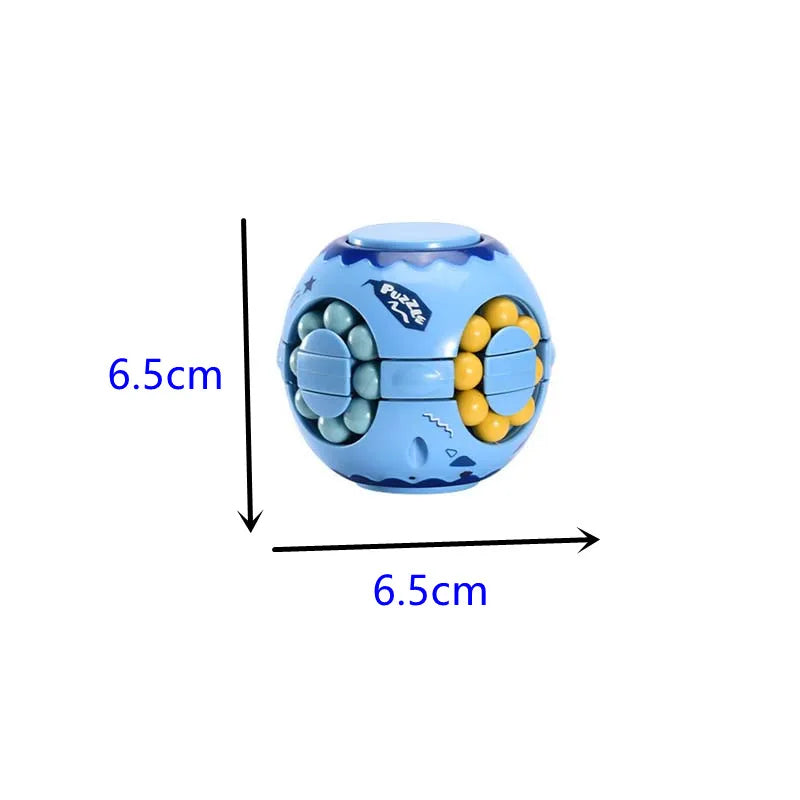 Rotating Bean Intelligence Fingertip Cube for Kids Finger Gyro Antistress Cube Learning Educational Magic Disk Toy Children