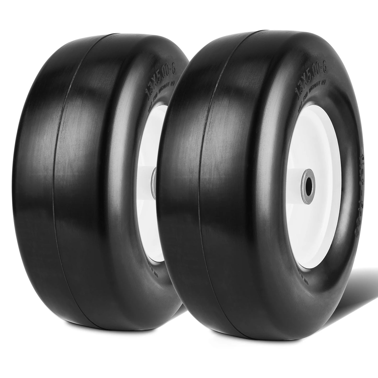 SucceBuy Lawn Mower Tires with Rim Tubeless Tractor Tires 2Pack Tire Wheel Assembly Pneumatic Tires for Riding Mower LawnTractor