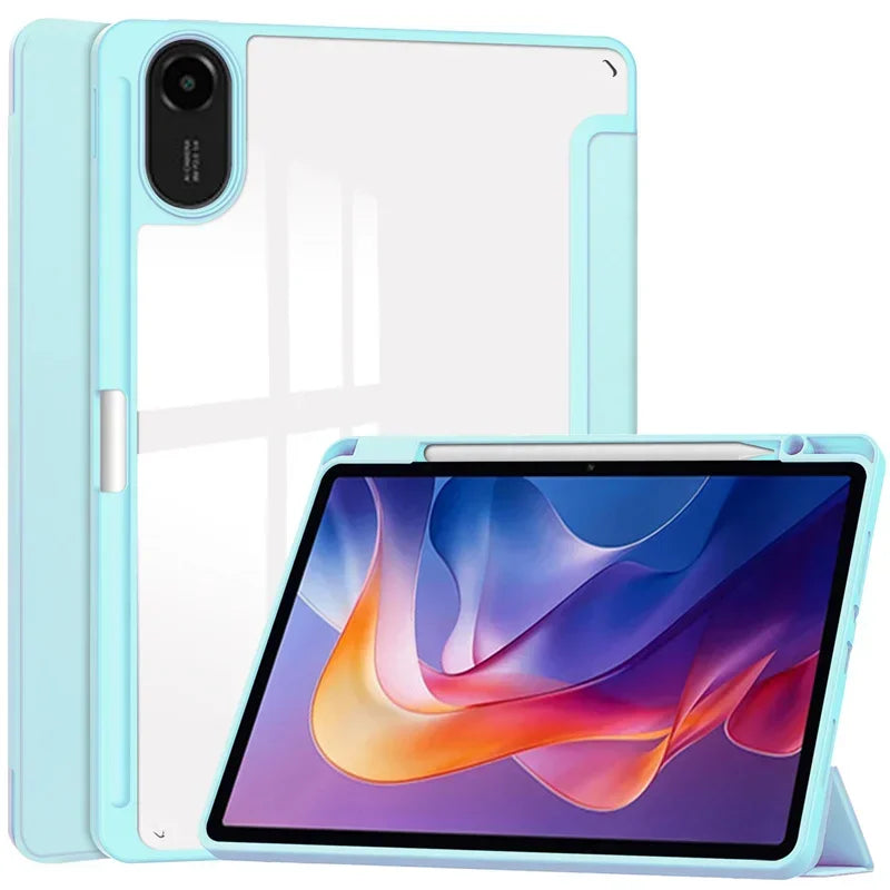 For Redmi Pad 2 Case with Pencil Holder Folding Stand Back Tablet For Coque Xiaomi Redmi Pad 2 2025 Case Cover 11 inch