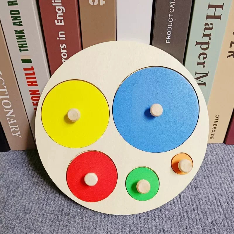 Wooden Puzzle Montessori Toys for Baby 1 2 3 Years Old Kids Alphabet Number Shape Matching Games Children Early Educational Toys