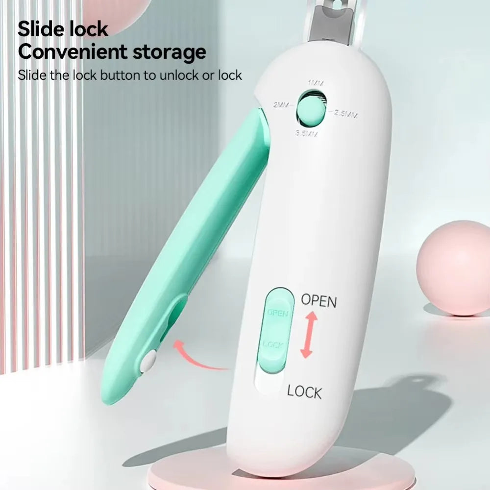 Professional Pet Nail Clippers, Safe and Comfortable Cat and Dog Nail Clippers with Adjustable Holes, Pet Nail Trimmer, Pet Grooming Tool, Pet Care