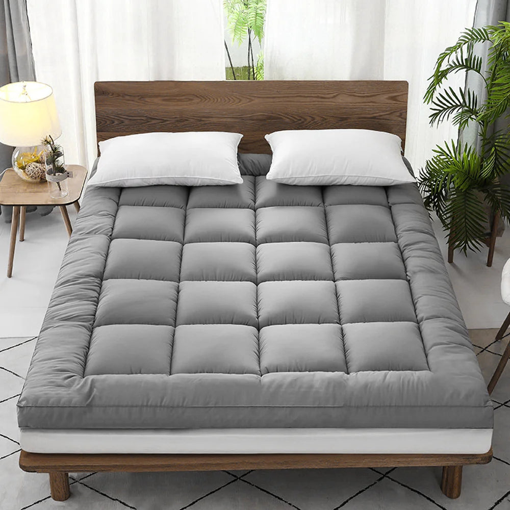 Bed Pillowtop Mattress Topper Mat Pad Protector Covers Single Double Queen King Size