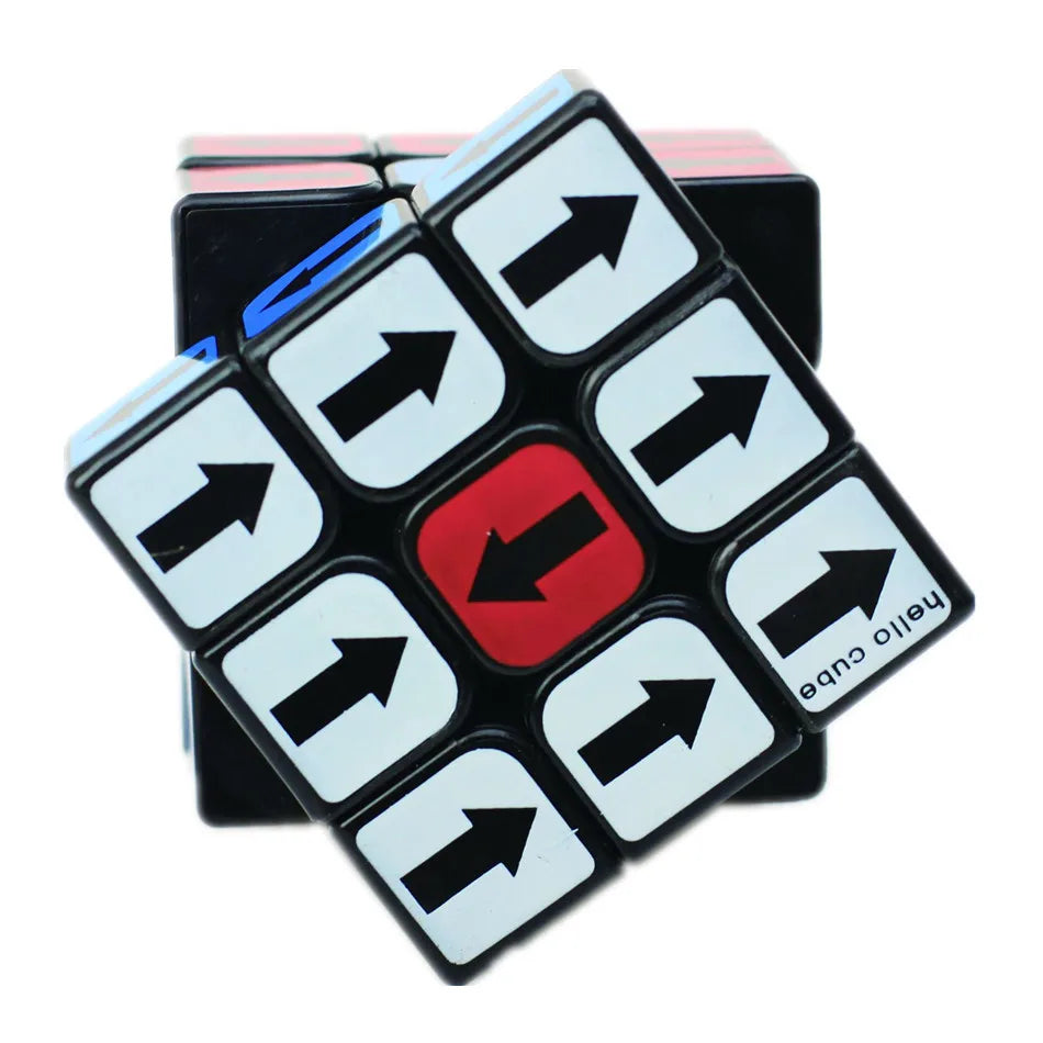 Zcube Idea Fun 3x3 Direction Arrow Magic Cube White/Black Educational 3x3x3 Puzzle Cubo Magico Toys For Children
