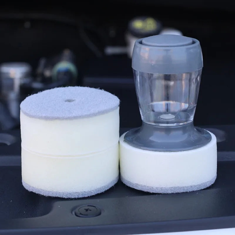 Tire Shine Applicator Wax Dispense Sponge Kit for Tire Dashboard Plastic Dressing Car Paint Protection Coating Sponge Brush