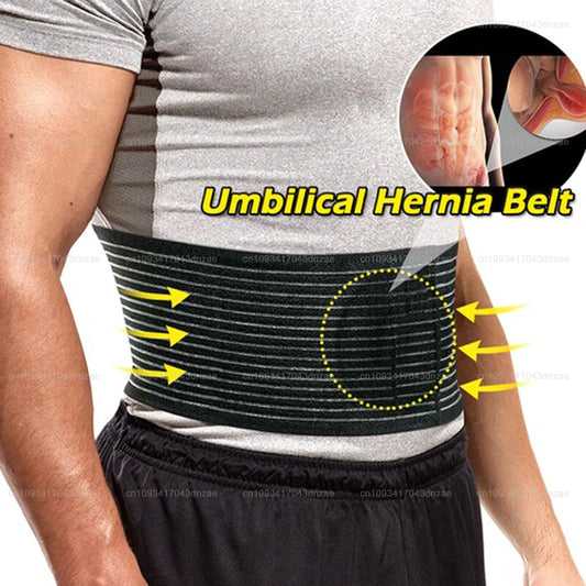 Premium Umbilical Hernia Belt Abdominal Binder with Hernia Support Pad, Navel Ventral Epigastric Incisional Belly Button Hernias