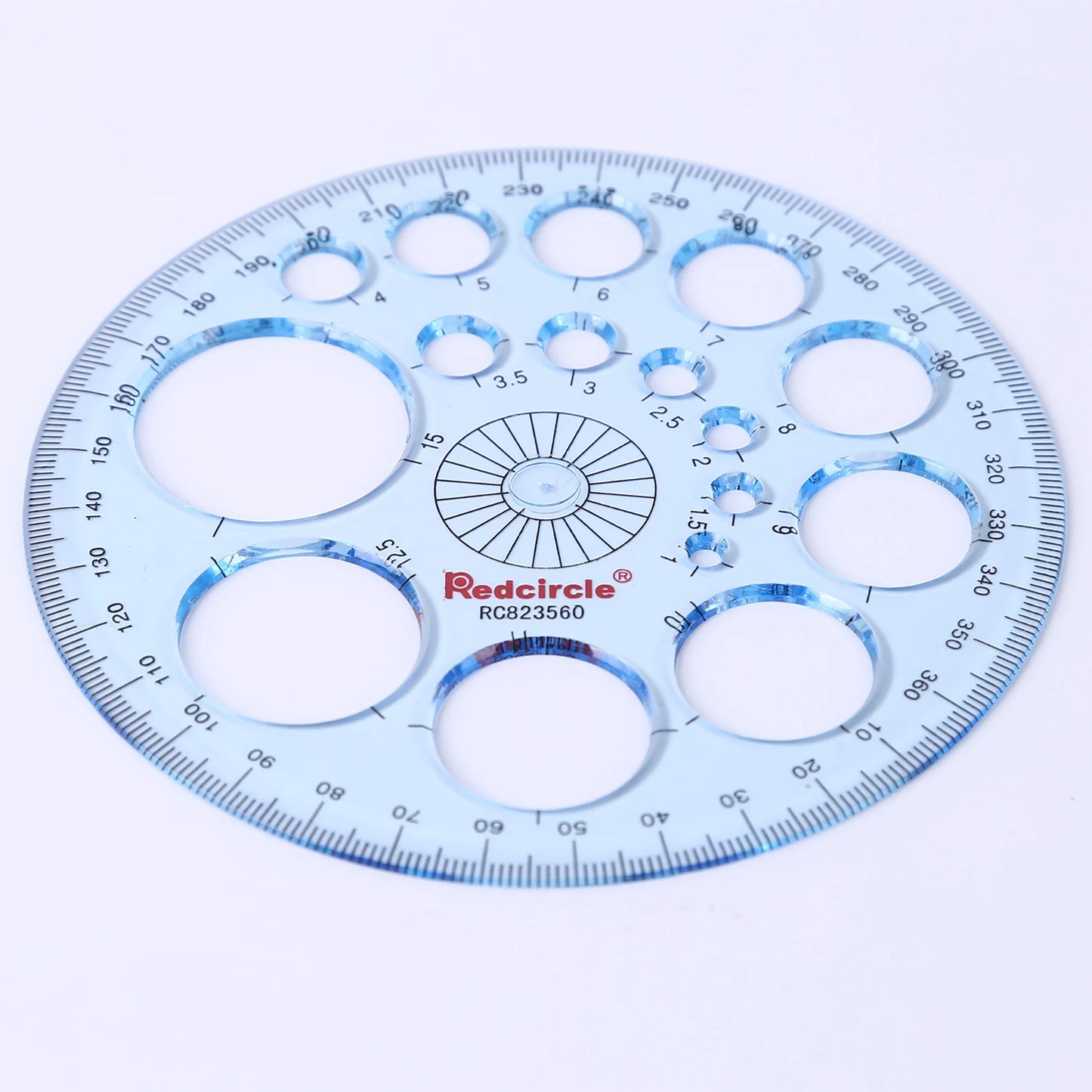 5-1PC Multifunction Geometric Template Plastic Measuring Ruler Circles Drawing Shape Geometric Drawing Stencils Tools for Office