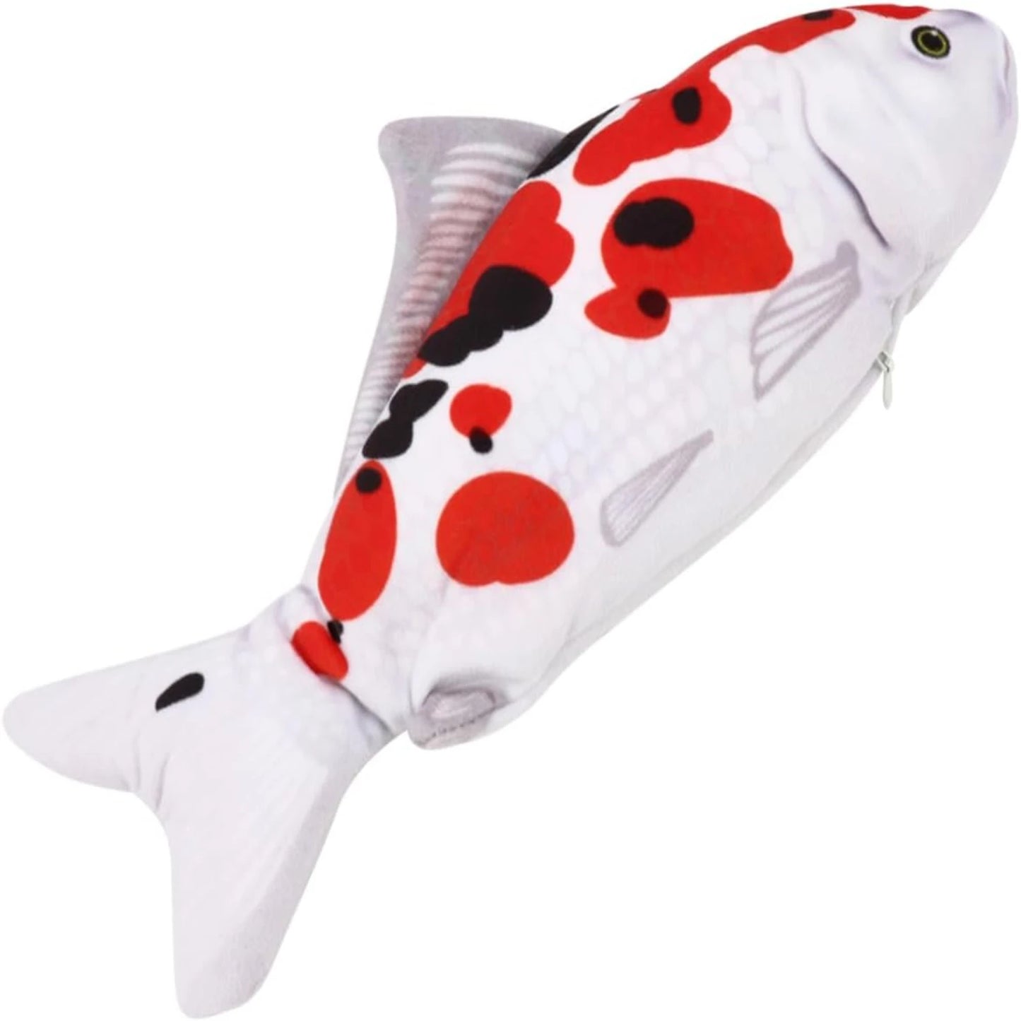 Engaging and Entertaining Interactive Plushible Stuffed USB Dancing Catnip Fish Toy - Fun Chew Toy for Happy and Engaged Feline