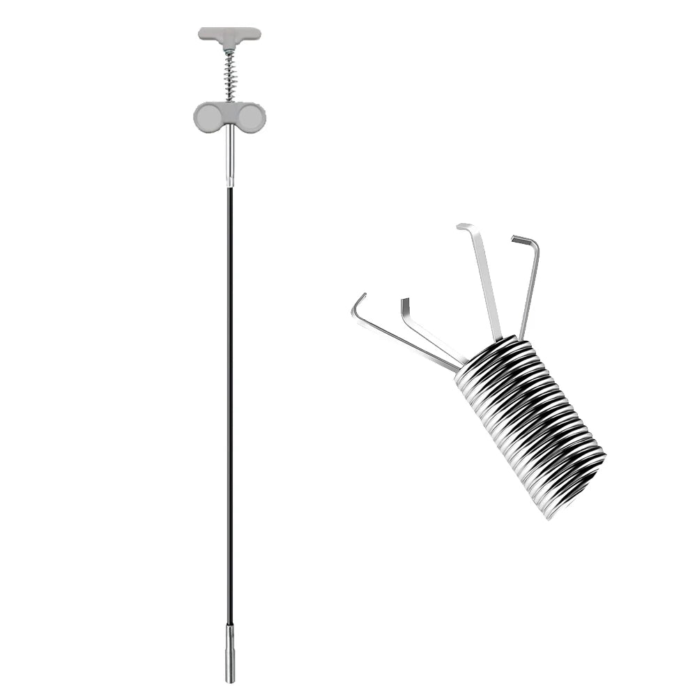 Spring Pipe Sink Cleaning Hook Home Kitchen Bathroom Sewer Dredging Tool
