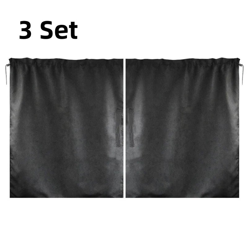 Car Privacy Curtains Universal Car Divider Curtain Between Rear Seat Auto Blackout Curtains Car Sun Shades Side Window Covers