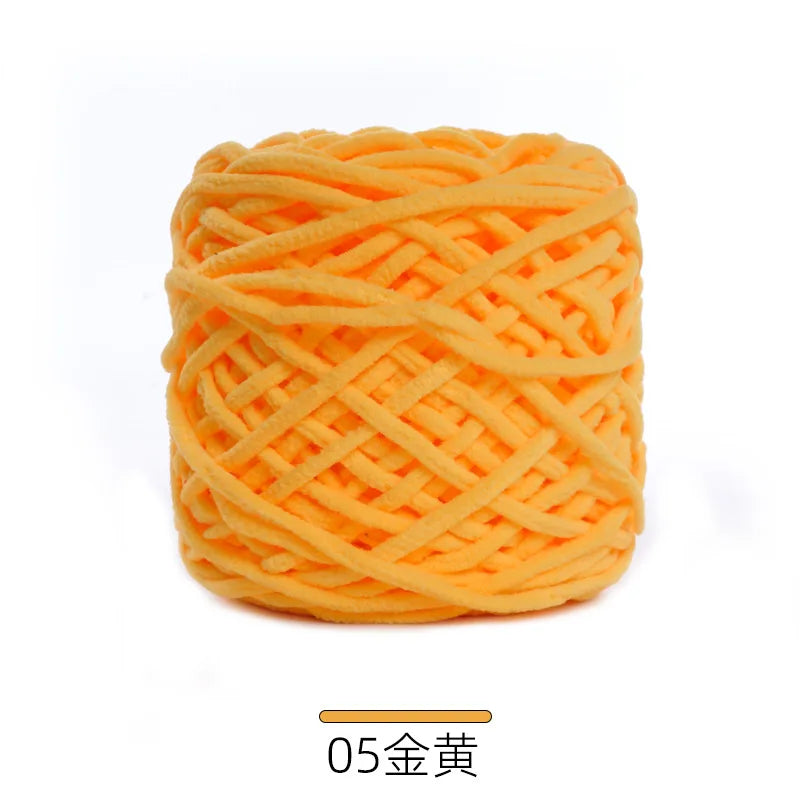 1Pc 50g Thin Velvet yarn for Crocheting Chenille yarn hand knitting Crochet amigrumi slipper line knit sweater blanket thread
