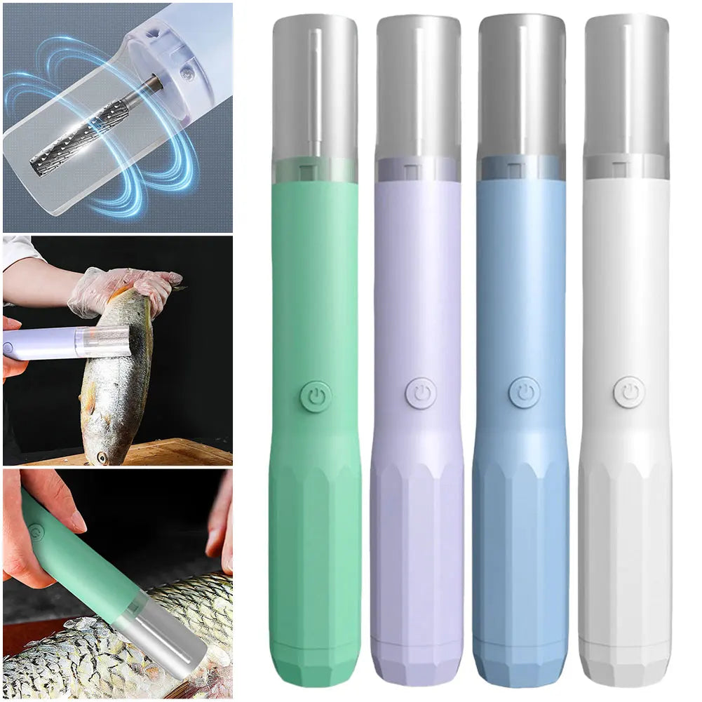 Cordless Fish Scaler Rechargeable Fish Scraper Waterproof Easily Remove Fishscales for Chef and Home Cooks Fish Cleaning Tools