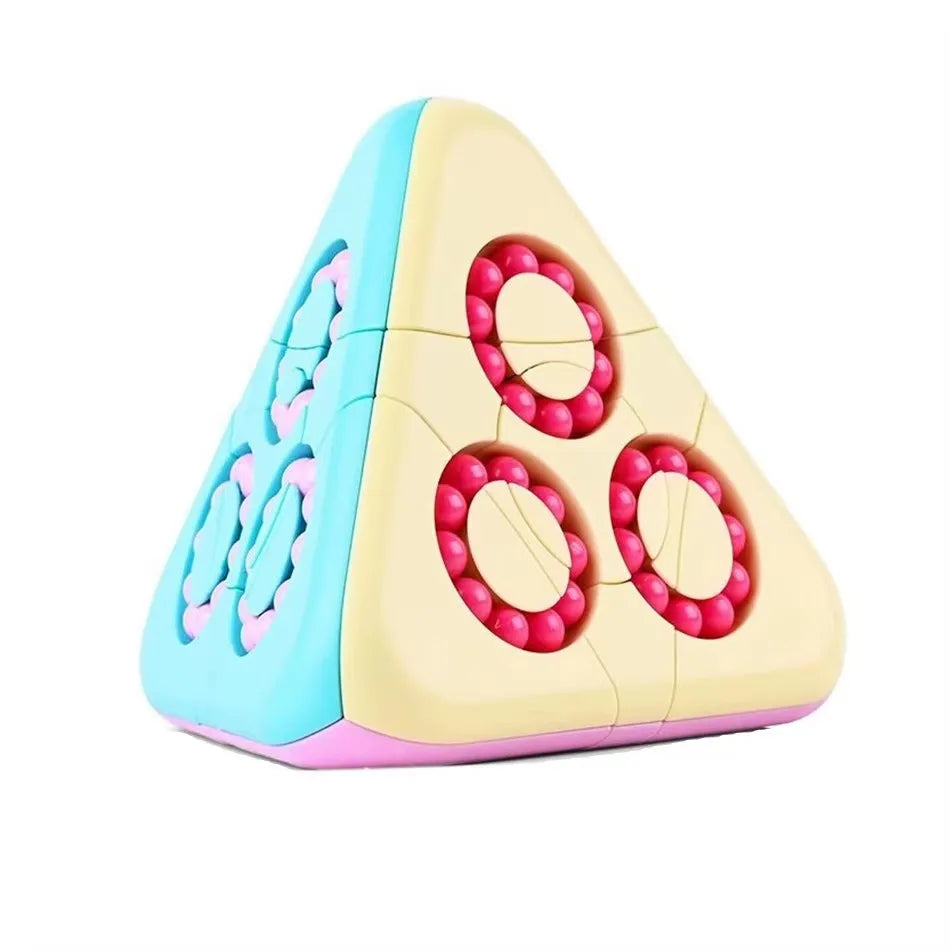 Magic Bean Cube Finger Gyro Rotating Antistress Relieve Anxiety Develop Intelligence Decompression Fidget Toy Adults Kids Gift