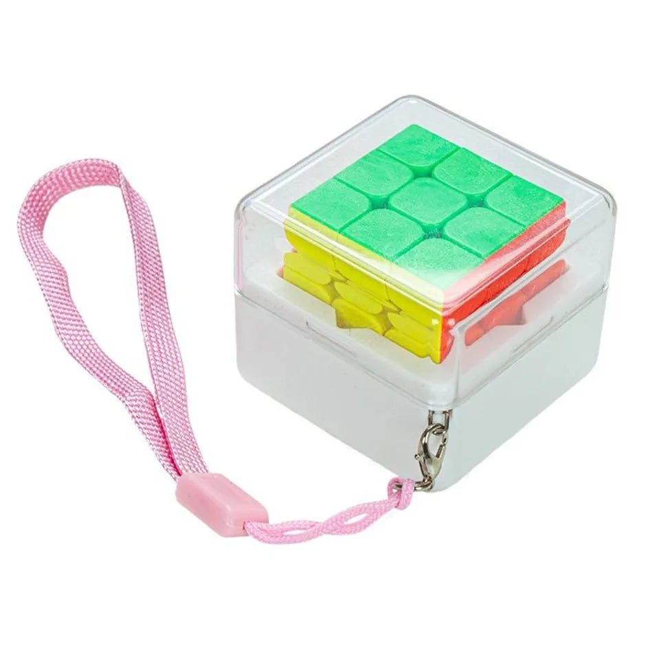 ZCUBE Mini Magic Cubes Keychain 3x3 Lovely Stickerless Birthday Christmas Gifts Toys For Children
