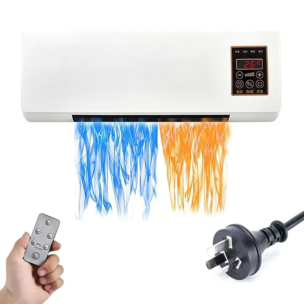 Wall Mounted Portable Airconditioner W/ Remote Control Split Max Airconditioners Mini Split AC/Heating System for Home Office