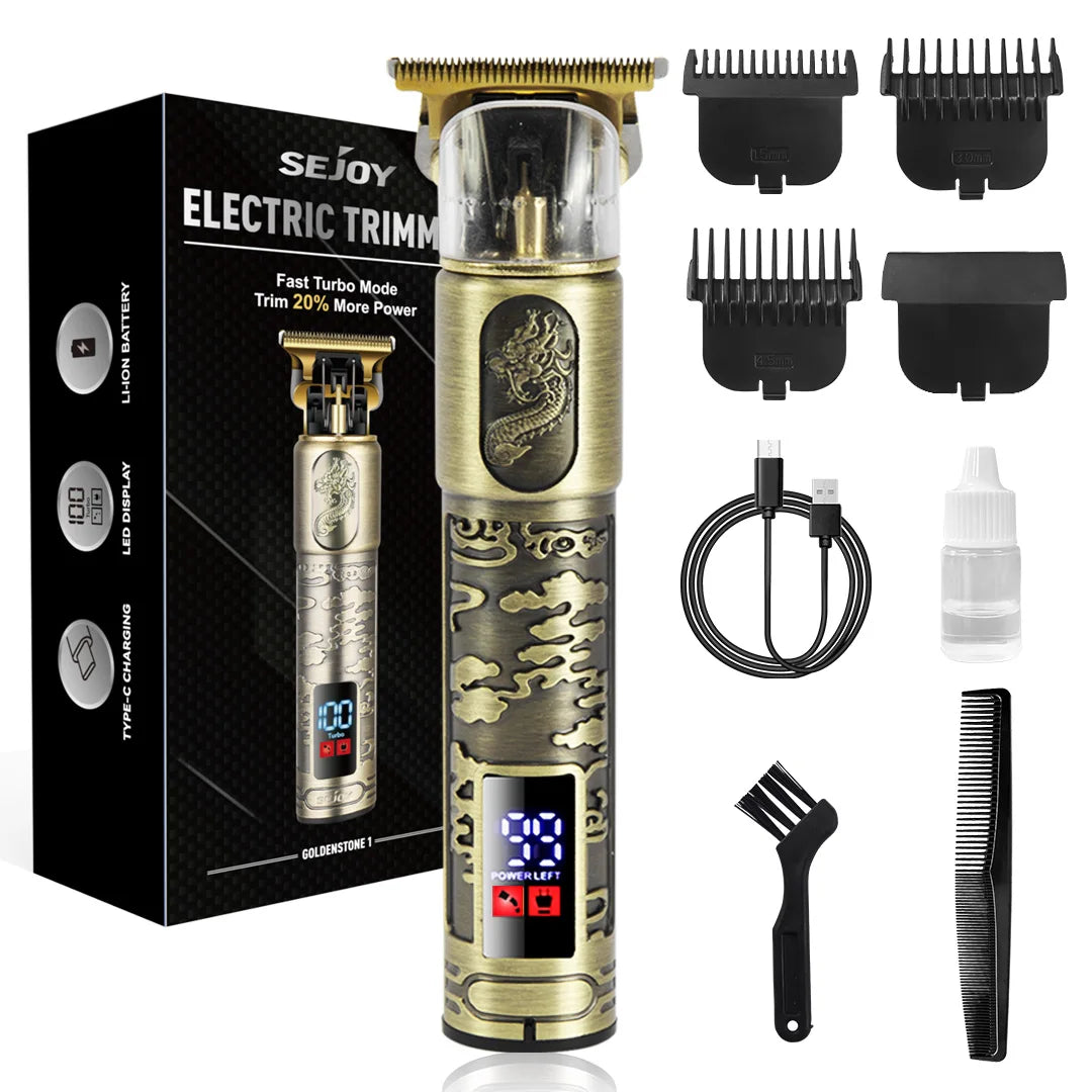 SEJOY Electric Hair Cutting Machine Adjustable Precision Professional Hair Clipper For Men Adults Kids Cordless Hair Trimmers