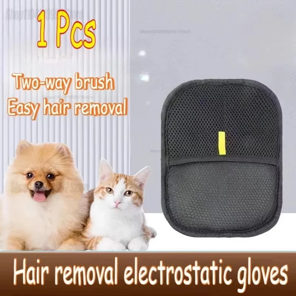 Pet Hair Cleaning And Collection Gloves Pet Double-sided Multi-functional Beauty Glove Tool Reduce The Pressure Of Pet Ownership