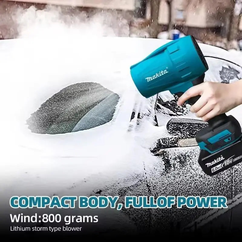 Makita 18V Rechargeable Turbo Blower Hand‑held Air Blower for Vehicle Drying Dust Clearing Outdoor Working Power Tool