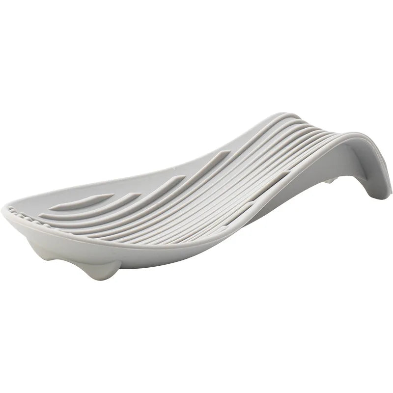 Silicone Kitchenware Tray, Kitchen Spatula, Soup Spoon, Silicone Spoon Holder, Household Thick Insulated Silicone Spoon Pad