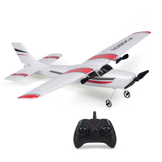 RC Fixed wing RC Airplane FX801 Airplane 2.4GHz 2CH RC Airplane Aircraft Outdoor Flight Toys for Kids Boys with 3 Battery