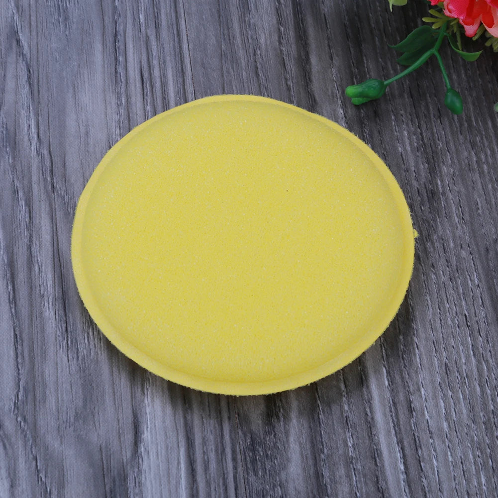 12pcs/lot Car Yellow Foam Waxing Pads Applicator Polish Vehicle Sponge