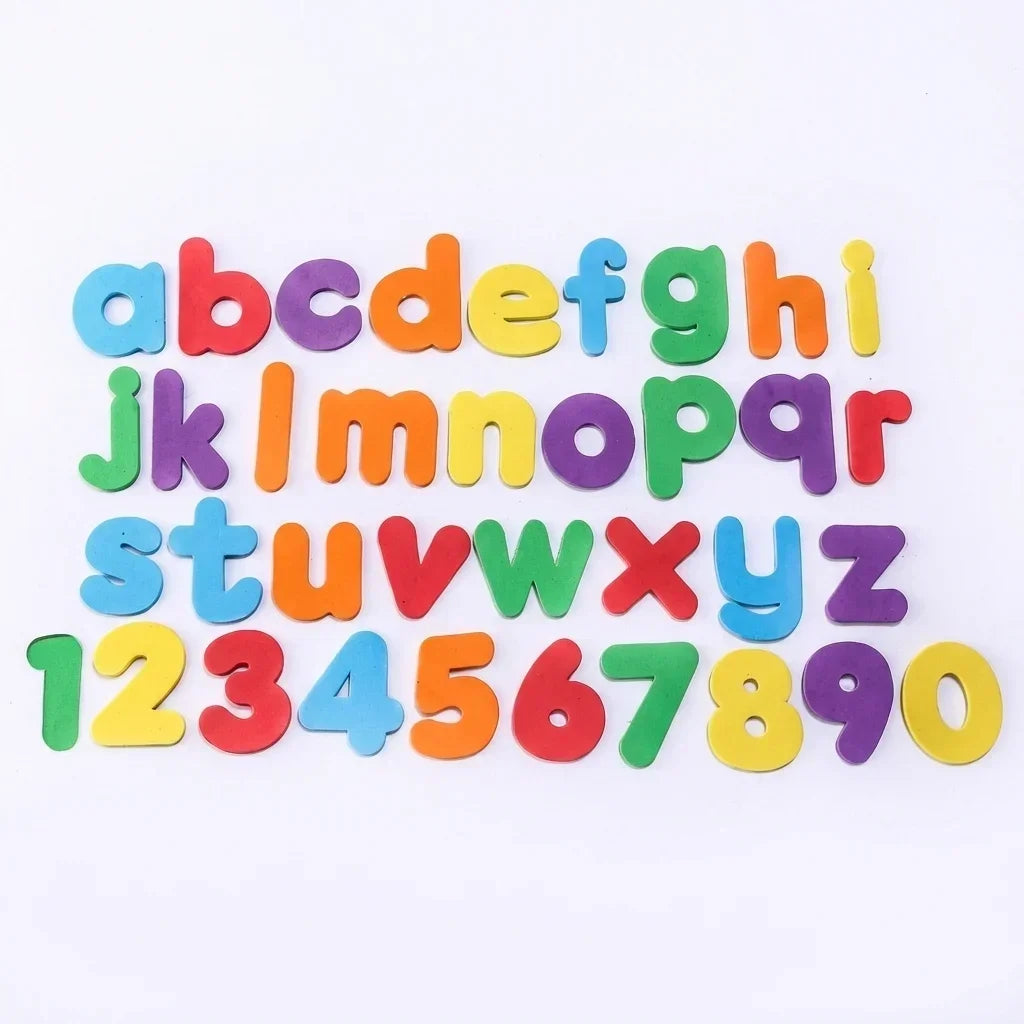 Bathtub Bathroom Toys Animals Alphanumeric Letter Puzzle BathToys EVA Education Learning Foam Fish Water Bathing buble Float Toy