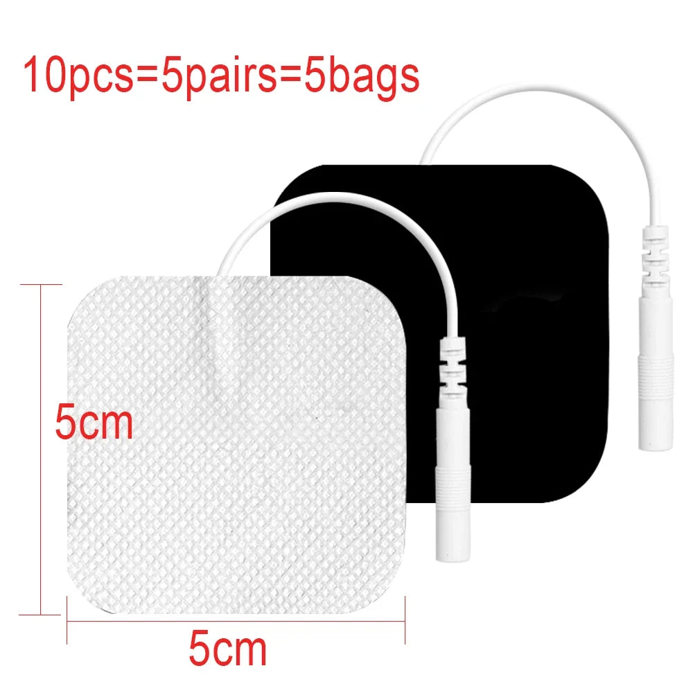 10/20pcs Tens Muscle Electrostimulator Patches EMS Body Massager Low  Frequency Therapy Pads Physiotherapy Electrodes
